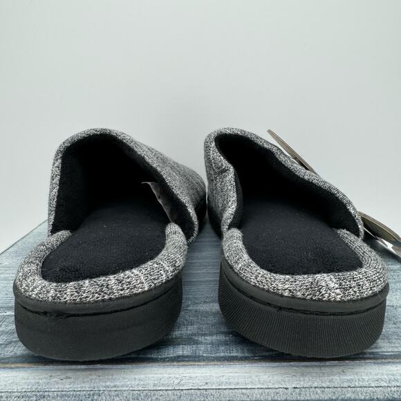 Isotoner Andrea Space Knit Women’s Clog Slippers Black/White Size 9.5 - Picture 4 of 9